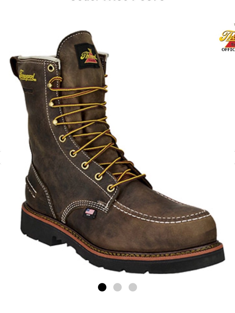 Thorogood Men's 8" Steel Toe WP Moc Toe Work Boot (U.S.A.) 804-3898